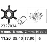 Impulsor Finnord Johnson/Ev 2T 1, 5-2-4-6 HP 500358