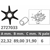 Finnord Impeller Johnson/EV 2T V4-V6 500305N