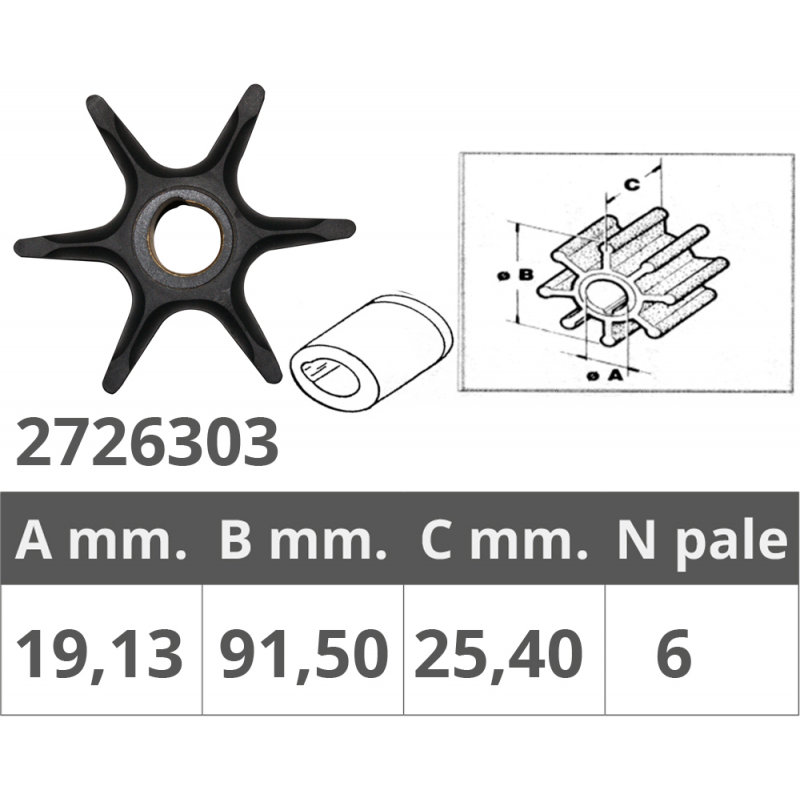 Finnord Girante Johnson/Ev 2T 40-60Hp 500303.C