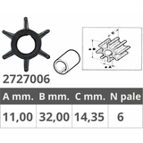Finnord Impeller Mercury 2T 3, 5-3, 6-4-5 PS 500314
