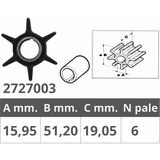 Finnord Impeller Mercury 2T 20 PS 500311.G