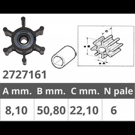 Jabsco Girante Nitrilica Jabsco 0180630303