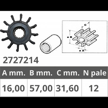 Jabsco Girante Originale Jabsco 1210-0001P 0180121001