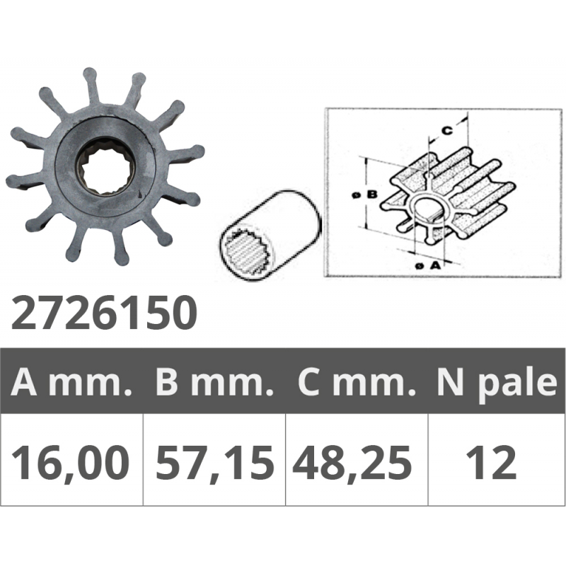 Impulsor Finnord Jabsco 13554-6001 500150