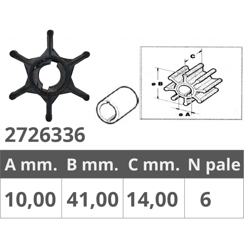 Finnord Girante Suzuki 2T 2-2, 2-4-5-6-8 Hp 500336