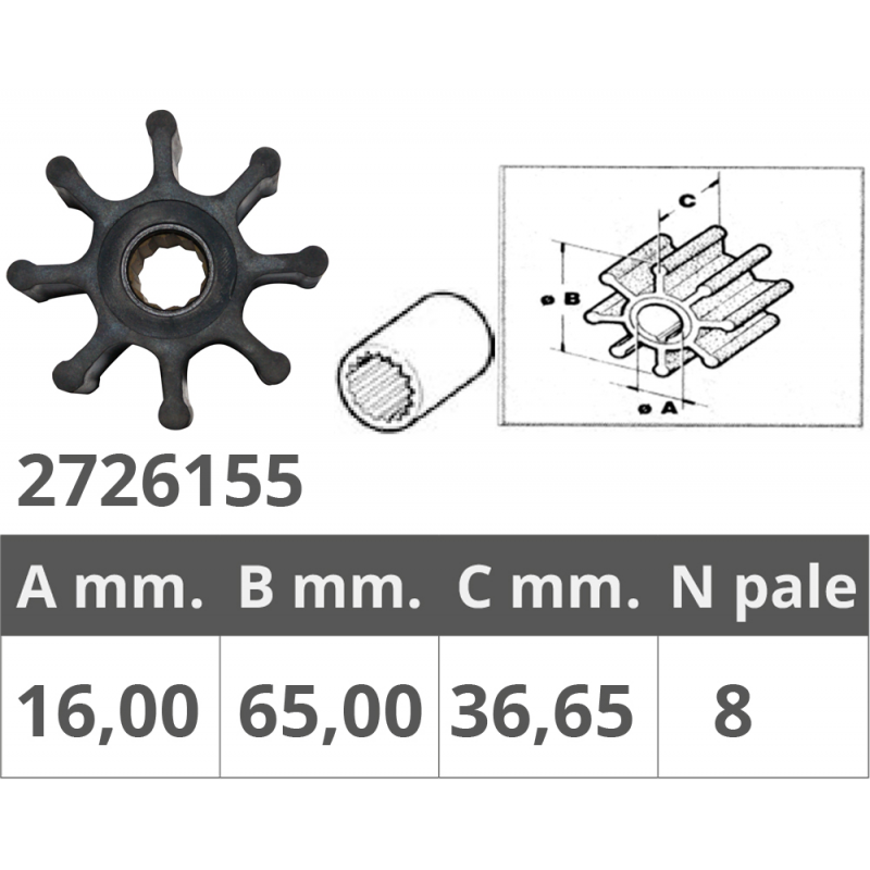 Impulsor Finnord Jabsco 11979-0001 500155