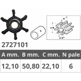 Finnord Impeller Jabsco 653-0001-3-John 09-0810B 500101.GX