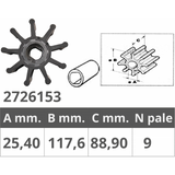 Finnord Impeller Jabsco 18786-0001 500153.G