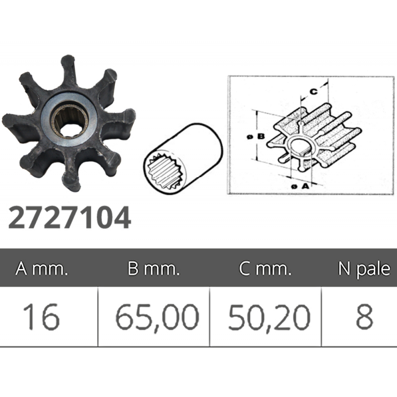 Impulsor Finnord Jabsco 920-0001-John 09-1028B 500106.GT