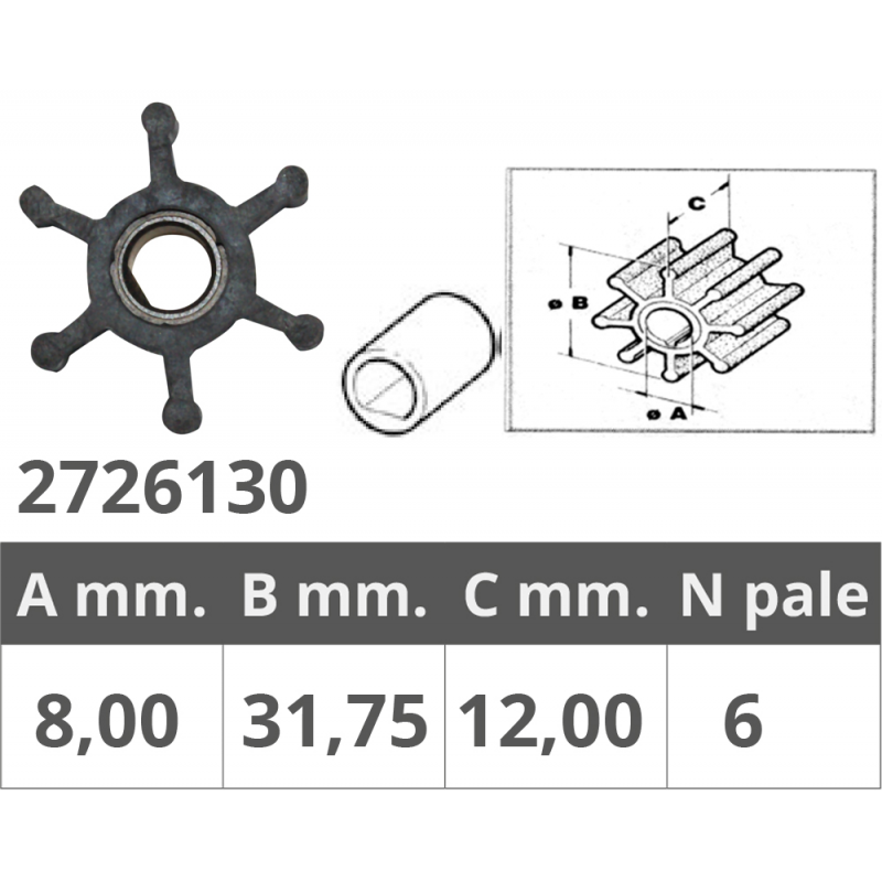 Impulsor Finnord Jabsco 14609-14787-1414 500130