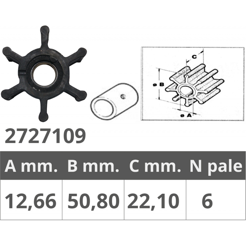Impulsor Finnord Jabsco 673-001-John 09-1026B 500116.GX