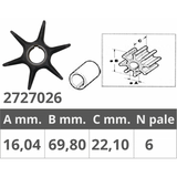 Finnord Impeller Johnson/EV Yamaha 2T 25-40 PS 500352