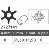Impulsor Finnord Jabsco 1411-21411 Yan 128176-42071 500113
