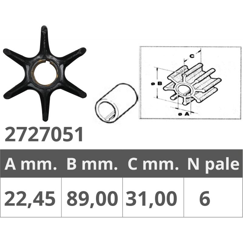 Finnord Girante Yamaha/Mercury/Selva 2/4T 500371