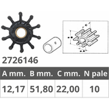 Impulsor Finnord Jabsco Ref Or18653 Vetus 00701 500146.X