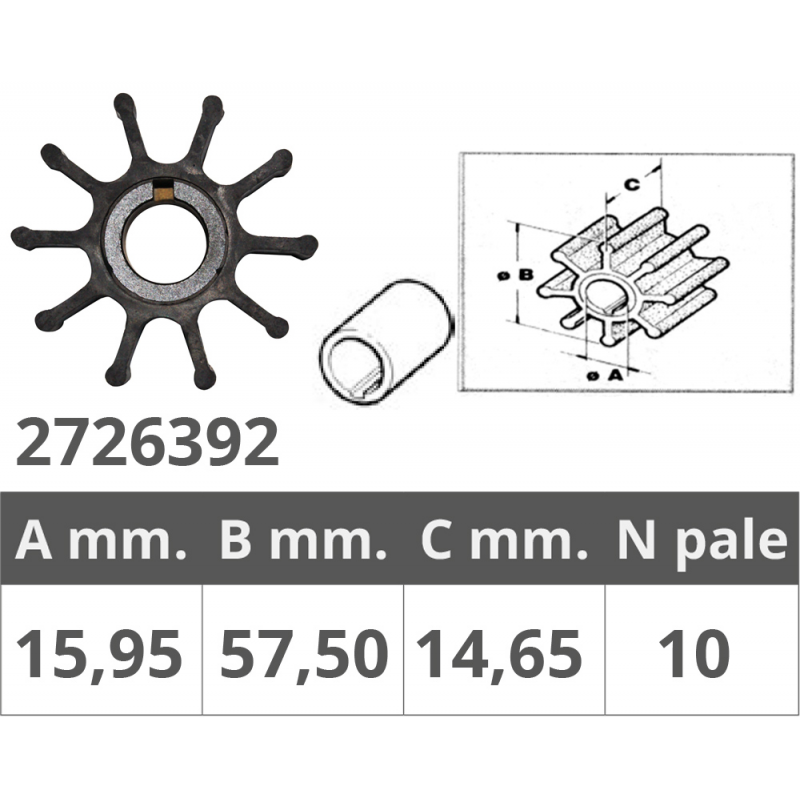 Impulsor Finnord Mercury-Force Ref. original 47-F40065-2 500392