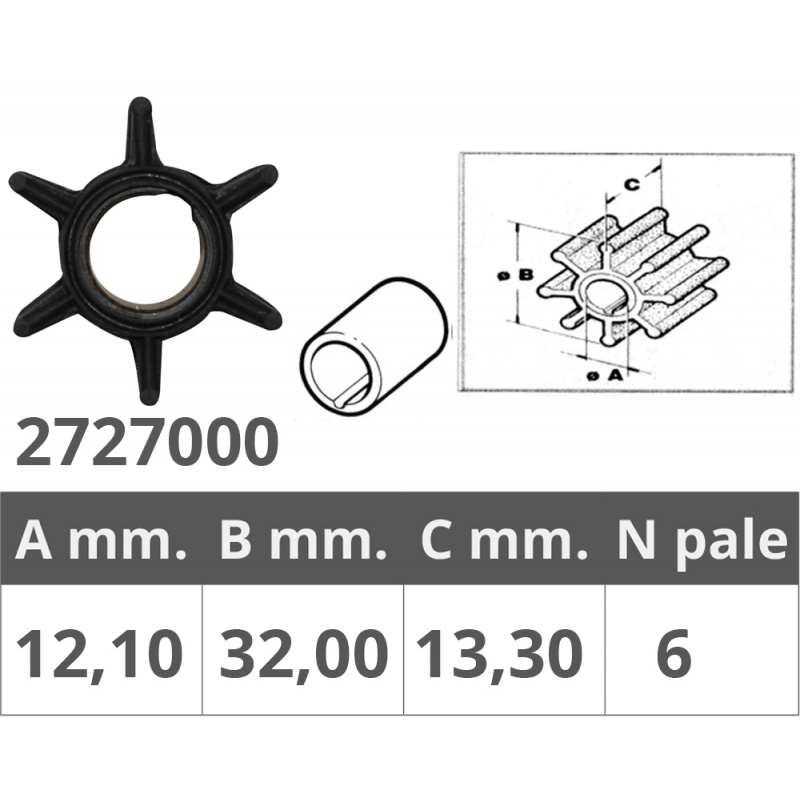 Finnord Girante Whitehead 2T 6-12 Hp 500300