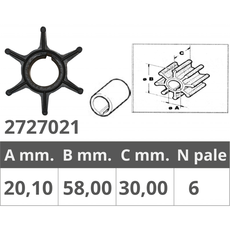 Impulsor Finnord Yamaha 2T 75-85-90 Hp 500323
