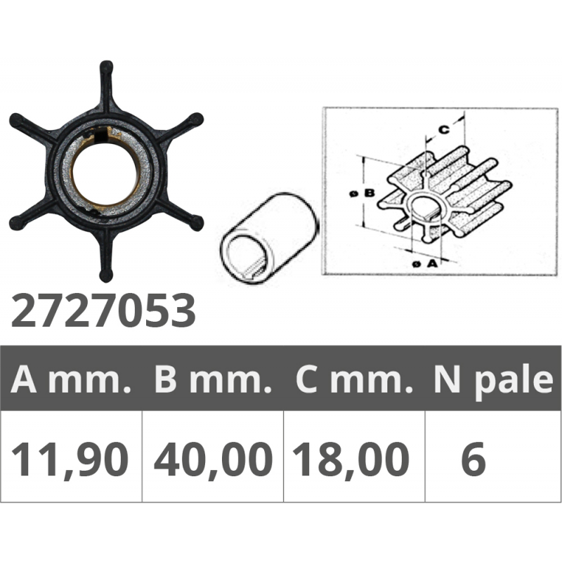 Finnord Girante Yamaha 2T 6-8 Hp 500302