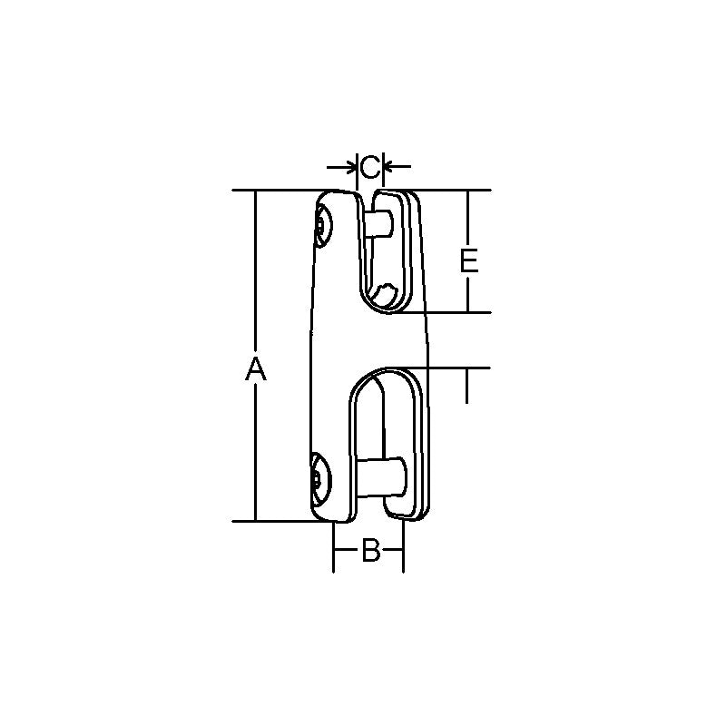 Marine Town Nautica Edelstahl 316 Festgelenk Durchmesser 6-8 mm NDH-AC-09-F