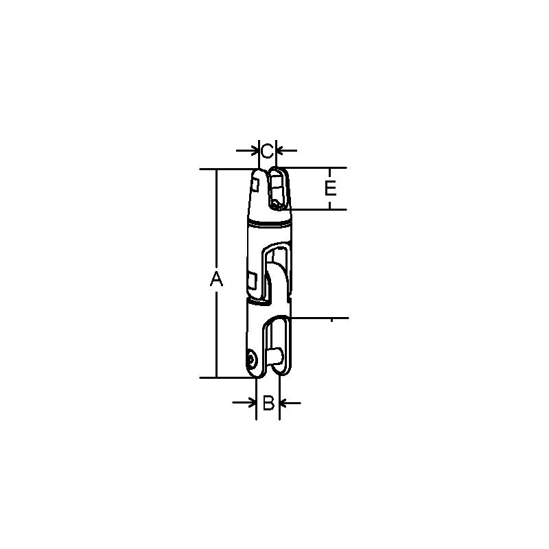 Junta doble de acero inoxidable Marine Town Nautica, diámetro de la junta 6-8 NDH-AC-09-D