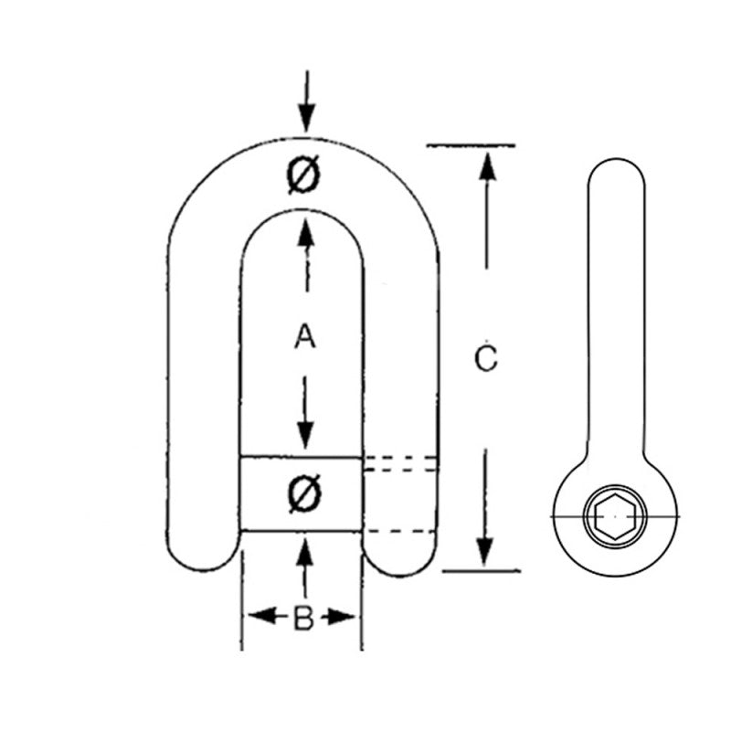 FNI Grillo Inox Perno Incassato Diametro mm 5 S0126-A0005