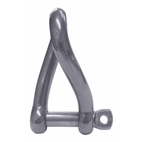 Grillete curvo de acero inoxidable FNI, diámetro 4 mm, S0162-A0004