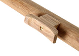Flaria 400 mm Teak-Flaggenhalter – 16 mm Ø gerader Mast