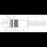 Blue Sea Interruttore a Led Blu-Rosso Off-On 4180-BSS