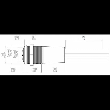 Blue Sea Interruttore a Led Blu-Rosso Off-On 4180-BSS