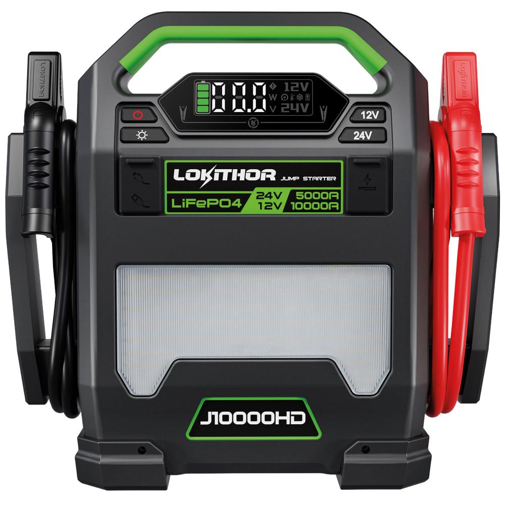 Lokithor Avviatore al litio LiFePO4 Heavy Duty 12/24V 10000/5000A