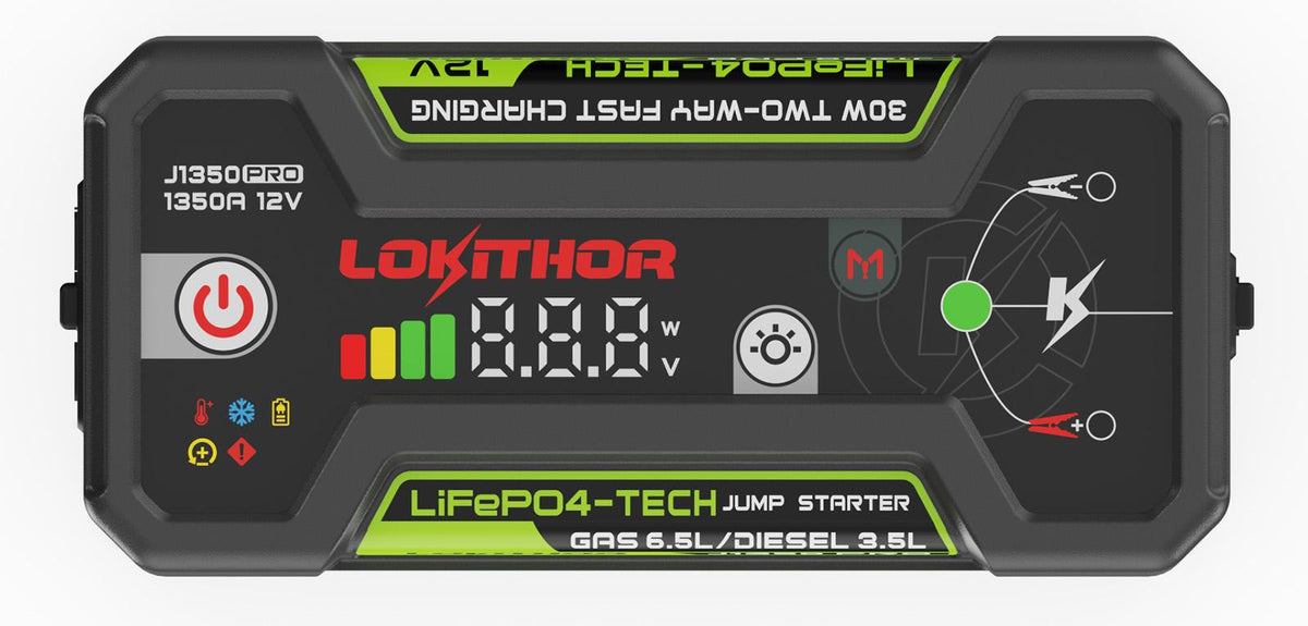 Lokithor Avviatore al litio LiFePO4 12V 1350A