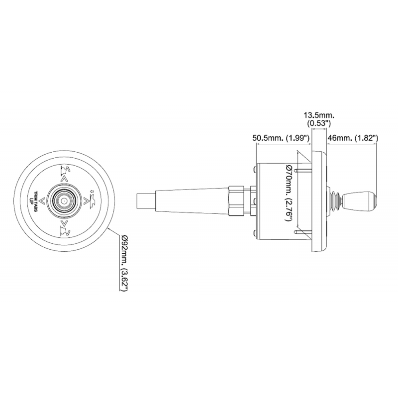Uflex Joystick Doppia Stazione 42856B