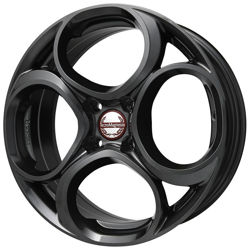 Cerchio in lega mod. JUNIOR 4 Gun Metallic 7x18 / 4 fori / PCD 108 / ET 35 / foro centrale 65,1