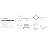 Kit de aluminio Tecnoseal Mercruiser Alpha I Gen Ii KITALPHAONE/AL