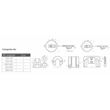 Kit Tecnoseal Aluminio Mercruiser Bravo III KITBRAVOIII-04/AL