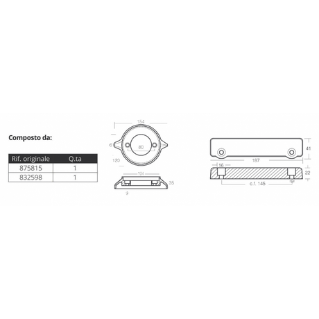 Tecnoseal Kit Alluminio Volvo 280 KITVOLVO280/AL