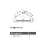 Tecnoseal Aluminium-Kit Volvo 3-Blatt-Propeller KITVOLVOELICA3PALE-AL