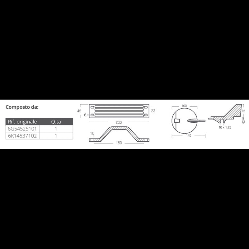 Tecnoseal Aluminum Kit Yamaha 150-200 Hp KITYAMAHA150-200-AL