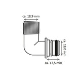 Kit Raccordo 90 1/2 (2pz)