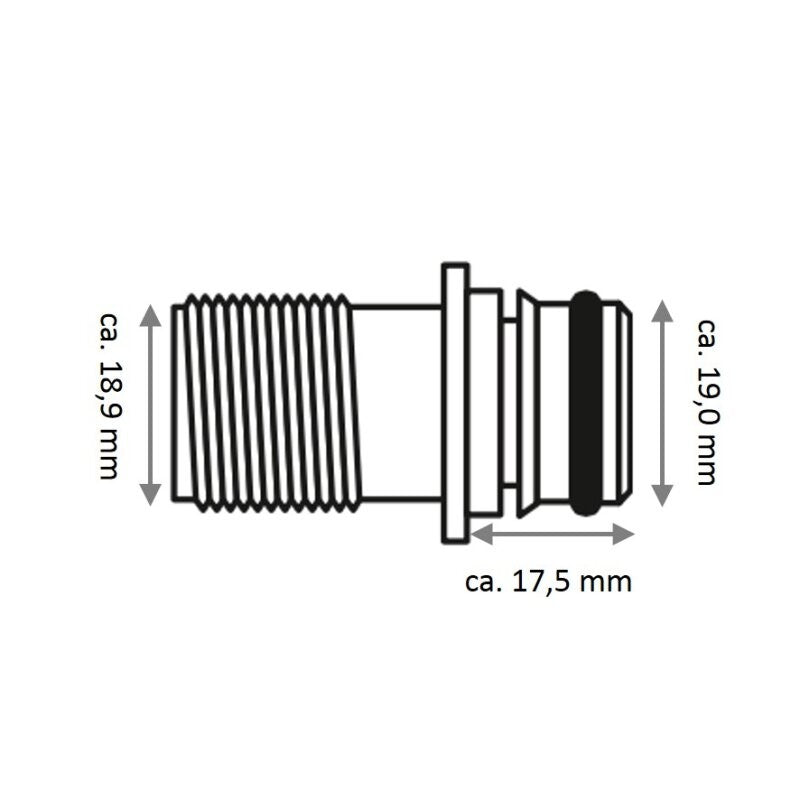 Kit Raccordo Dritto 1/2 (2pz)