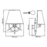Foresti e Suardi Lampada con Timone 2233.LP