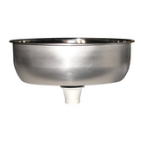 Fregadero ovalado de acero inoxidable FNI mm 385X265X135 1818