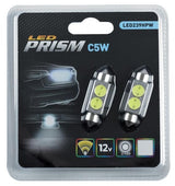 Bombillas LED de anillo 12V C5W Prisma Blanco Hielo
