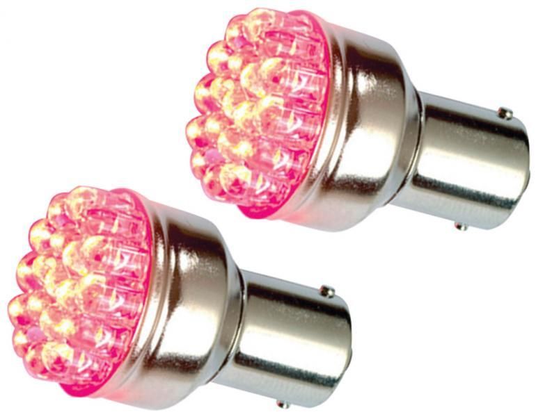 Bombillas LED de anillo 12V P21W Rojas