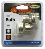 Bombillas LED de anillo 12V P21W Rojas