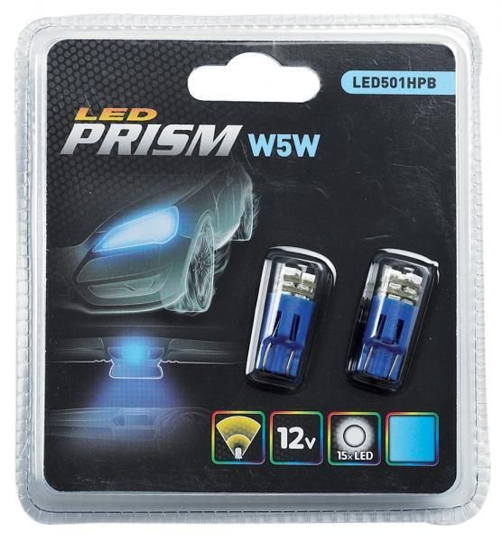 Ringförmige LED-Lampen 12V W5W/W3W Prismablau