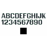 International Letterfix Lettere e Numeri Nero mm 200 KPN20O