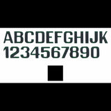 International Letterfix Lettere e Numeri Nero mm 200 KPN200