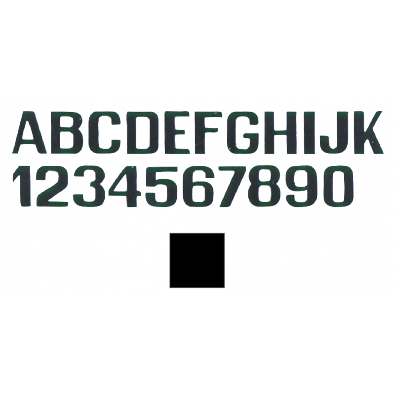 International Letterfix Lettere e Numeri Nero mm 200 KPN200